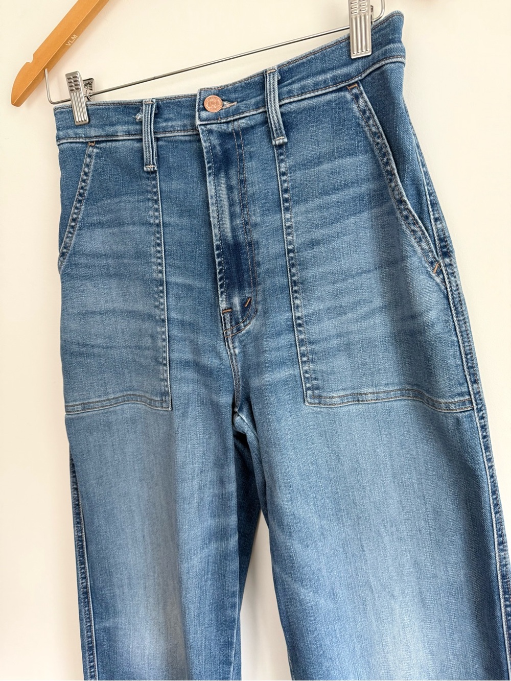 Mother The Stitch Up Maven Flood Jeans in Ride Hard, Live Louder - Picture 4 of 15